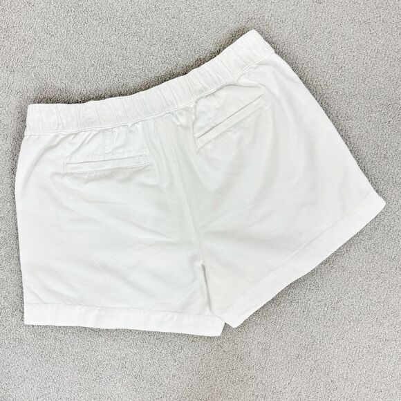 Ann Taylor Loft Cotton Canvas Chino Shorts White Size 4 - Picture 2 of 9